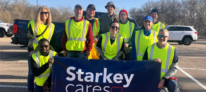 Starkey Cares family gathers for Adopt-A-Hightway cleanup