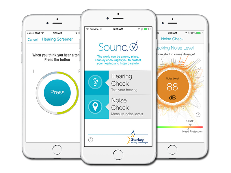 SoundCheck Hearing Test App Screens
