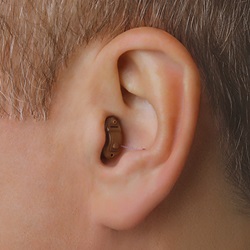 CIC hearing aid in the ear