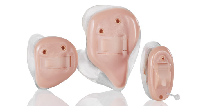 Custom hearing aid style options. 