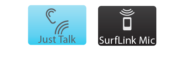 Just Talk versus the SurfLink Mobile 2 Microphone feature for taking calls. 
