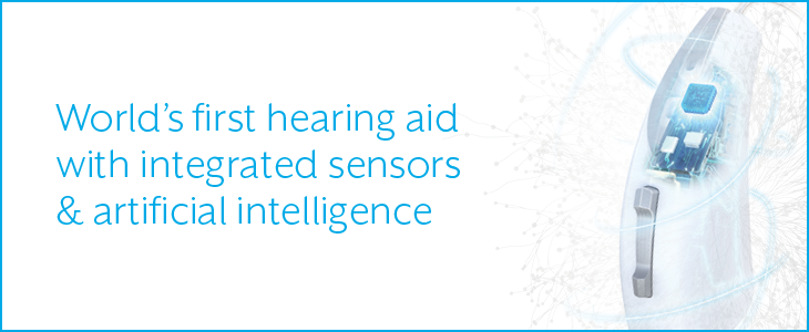 World's first hearing aid with sensors and AI