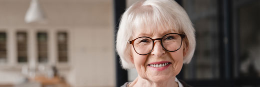 Image of a happy senior woman